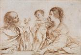 GUERCINO Sacra Famiglia GUERCINO Sacra Famiglia