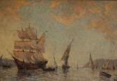 GUERIN LE GUAY André Bateaux Au Port GUERIN LE GUAY André Bateaux Au Port