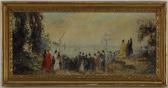 GUERIN LE GUAY André Scène Galante Au Bord De La Lagune GUERIN LE GUAY André Scène Galante Au Bord De La Lagune