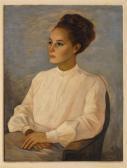 GUERRERO GALVAN Jesús Retrato De Margot Nieto GUERRERO GALVAN Jesús Retrato De Margot Nieto