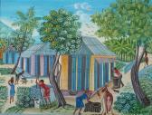 GUERRIER RONY Village Scene GUERRIER RONY Village Scene