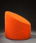 GUFRAM Fauteuil À Structure En Mousse Recouvert De Tissu Orange GUFRAM Fauteuil À Structure En Mousse Recouvert De Tissu Orange