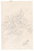 GUGLIELMI Gregorio A Design For A Ceiling Painting With Allegorical Figures And Putti GUGLIELMI Gregorio A Design For A Ceiling Painting With Allegorical Figures And Putti