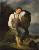 GUILLAUMOT Auguste Alexandre A Roadside Nap GUILLAUMOT Auguste Alexandre A Roadside Nap