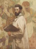 GUILLERMIN Francisque Portrait Du Peintre Hyacinte Jay. GUILLERMIN Francisque Portrait Du Peintre Hyacinte Jay.