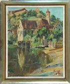 GUILLERY Theodor Blick Auf Harburg GUILLERY Theodor Blick Auf Harburg