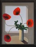GUILLOT Alvaro Pot De Fleurs Rouges A La Fenetre GUILLOT Alvaro Pot De Fleurs Rouges A La Fenetre