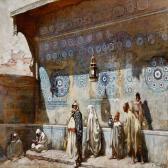 GUMERY Adolphe At A Fountain In Meknes, Morocco GUMERY Adolphe At A Fountain In Meknes, Morocco