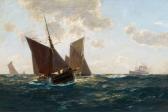GUNTHER Erwin Carl Wilhelm Großes Seestück Mit Küstenseglern Und Einem Dampfer GUNTHER Erwin Carl Wilhelm Großes Seestück Mit Küstenseglern Und Einem Dampfer