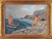 GUNTHER-NAUMBURG Otto Nordische Mythologische Szene GUNTHER-NAUMBURG Otto Nordische Mythologische Szene