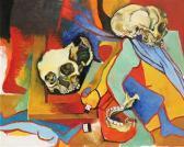 GUTTUSO Renato Teschio Con Omaggi A Picasso E Alla Sua Crocifissione GUTTUSO Renato Teschio Con Omaggi A Picasso E Alla Sua Crocifissione