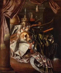 Franciscus Gysbrechts - Vanitas Still Life With A Skull