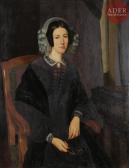 HÉRISSON LOUIS FRANÇOIS Portrait De Dame Dans Un Fauteuil HÉRISSON LOUIS FRANÇOIS Portrait De Dame Dans Un Fauteuil