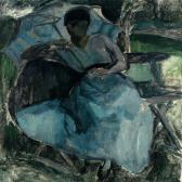 HØYER Bizzie Woman On A Bench With A Parasol HØYER Bizzie Woman On A Bench With A Parasol