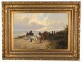 HAAG Hans Johann Rast Der Treidelpferde HAAG Hans Johann Rast Der Treidelpferde