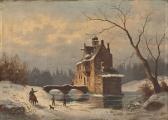 HABICHT P. Wasserburg In Winterlandschaft HABICHT P. Wasserburg In Winterlandschaft
