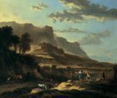 HACKAERT Jan Italianisierende Berglandschaft Mit Tanzendem Paar HACKAERT Jan Italianisierende Berglandschaft Mit Tanzendem Paar