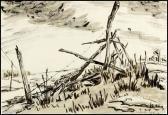 HAGAN Robert Frederick March Fence By The Road HAGAN Robert Frederick March Fence By The Road