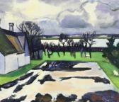 HAGEDORN-OLSEN Thorvald A Landscape Near A Farm HAGEDORN-OLSEN Thorvald A Landscape Near A Farm