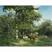 HAGEMANN de Godefroy Horses In The Forest HAGEMANN de Godefroy Horses In The Forest