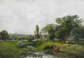HAGEMANN de Godefroy Weidelandschaft Am Dorfrand HAGEMANN de Godefroy Weidelandschaft Am Dorfrand