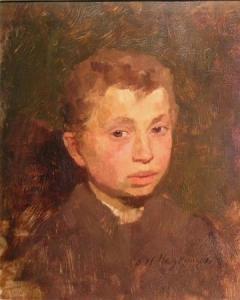 Oskar H. Hagemann - Portrait Of A Young Boy