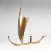 HAGENAUER Carl Kneeling Woman On Sailing Boat HAGENAUER Carl Kneeling Woman On Sailing Boat