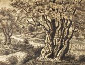 HALEVY Aharon Landscape With Olive Trees HALEVY Aharon Landscape With Olive Trees