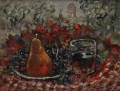 HAMBOURG Andre Raisins Et Verre De Rouge HAMBOURG Andre Raisins Et Verre De Rouge