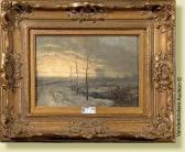 HAMEL Willem Paysage Enneigé Au Crépuscule HAMEL Willem Paysage Enneigé Au Crépuscule