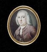 HAMILTON Gustavus A Gentleman, Wearing Plum-coloured Coat And Matching Waistcoat, White Cravat, His Wig Powdered HAMILTON Gustavus A Gentleman, Wearing Plum-coloured Coat And Matching Waistcoat, White Cravat, His Wig Powdered