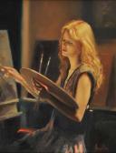 HAMILTON Ken Girl Painting HAMILTON Ken Girl Painting