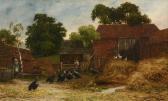 HAMMOND Robert John Turkeys In A Farmyard HAMMOND Robert John Turkeys In A Farmyard