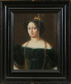 HANSEN Hans Christian Portrait Of Dronning Caroline Amalie HANSEN Hans Christian Portrait Of Dronning Caroline Amalie