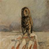HANSEN Hans Nikolaj An Owl On A Roof Top HANSEN Hans Nikolaj An Owl On A Roof Top