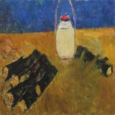 HANSEN Knud Still Life With Firewood And Light HANSEN Knud Still Life With Firewood And Light