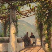 HANSEN Sigvard Marius From A Pergola In Ravello, Italy HANSEN Sigvard Marius From A Pergola In Ravello, Italy