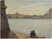 HANZEN Aleksei Vasilievich View From The Neva, St. Petersburg HANZEN Aleksei Vasilievich View From The Neva, St. Petersburg