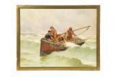 HAQUETTE Georges Jean Marie Fishermen At Sea HAQUETTE Georges Jean Marie Fishermen At Sea