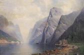 HARDERS Johannes Fjordlandschaft An Einem Sonnigen Sommertag HARDERS Johannes Fjordlandschaft An Einem Sonnigen Sommertag