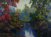 HARDRICK John Wesley Autumn Landscape With Creek HARDRICK John Wesley Autumn Landscape With Creek
