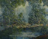 HARDRICK John Wesley Summer Landscape With Pond HARDRICK John Wesley Summer Landscape With Pond