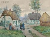 HARDWICK Melbourne Havelock Washerwomen By A Well HARDWICK Melbourne Havelock Washerwomen By A Well