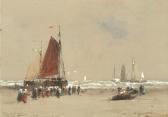 HARDY Thomas Bush Fisherfolk On The Beach In Scheveningen, The Hague HARDY Thomas Bush Fisherfolk On The Beach In Scheveningen, The Hague