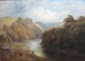 HARGITT Edward River Landscape With Cattle Grazing HARGITT Edward River Landscape With Cattle Grazing