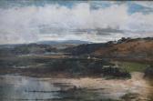 HARRIS William E. Country Landscape With A Pool In The Foreground HARRIS William E. Country Landscape With A Pool In The Foreground