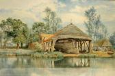 HARRISON J.H. Wherry In Boat Shed By Still Water HARRISON J.H. Wherry In Boat Shed By Still Water
