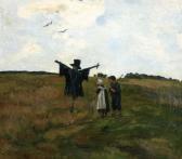 HART van der Cornelia Kinderen Bij Vogelverschrikker In Het Veld HART van der Cornelia Kinderen Bij Vogelverschrikker In Het Veld