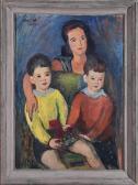 HARTA Felix Albrecht Baroness Tonet With Her Sons HARTA Felix Albrecht Baroness Tonet With Her Sons