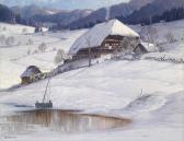 HAUPTMANN Karl Winter Landscape In The Gunterstal HAUPTMANN Karl Winter Landscape In The Gunterstal
